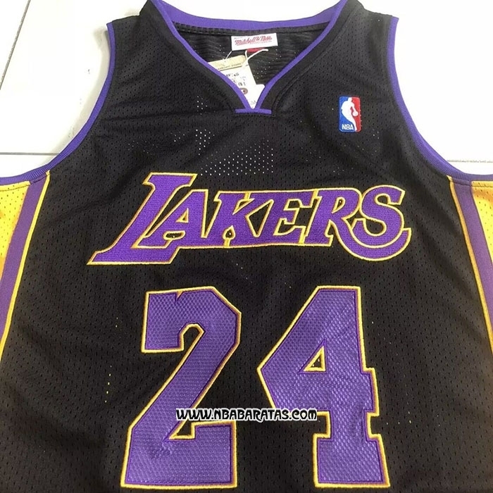 Camiseta Los Angeles Lakers Kobe Bryant #24 Mitchell & Ness 2009-10 Negro